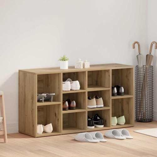Vidaxl panca per - scarpe, rovere