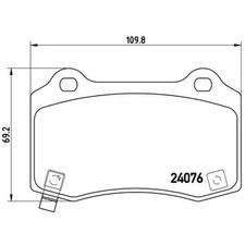 Kit pastiglie freno Brembo P 11 024