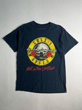 GUNS N ROSES BIG PRINT VINTAGE T-SHIRT ROCK BAND LARGE