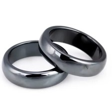 Anello Magnetico Ematite Nera