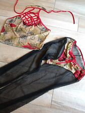 Baby Doll Sexy Pigiama Set Top Indumenti da Notte Pantaloni Biancheria Pizzo 