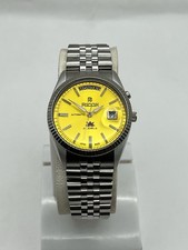 Orologio da polso uomo Ricoh President 061538 automatico 21 gioielli giorno/data Giappone