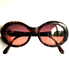 occhiali da sole GIORGIO ARMANI oval vintage sunglasses brown purple pink 940