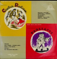 LP Cavalleria Rusticana, Mascagni, Cetra LPC 50144VG+, Cover G+
