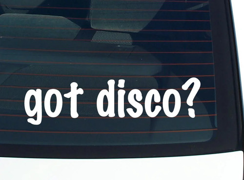 Discoteca decalcomania auto - discoteca?,
