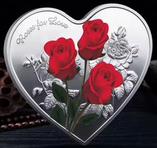 "MONETA"  ROSE TI AMO 52 LINGUE SAN VALENTINO FIDANZATI MATRIMONIO AMORE REGALO