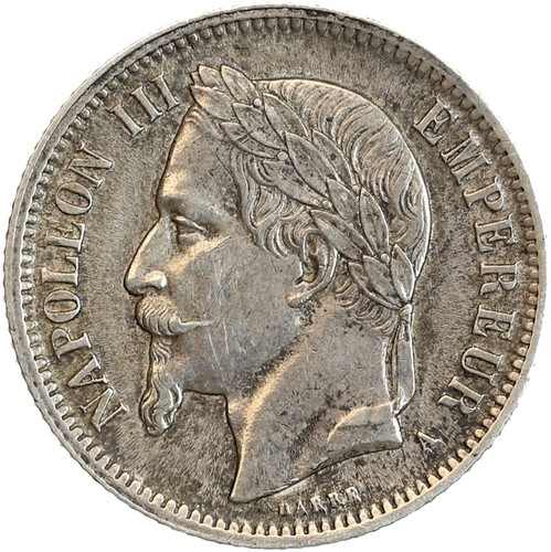 Franc napoléon iii tête - 1,