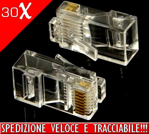 30x pezzi plug - pezzi, connettori