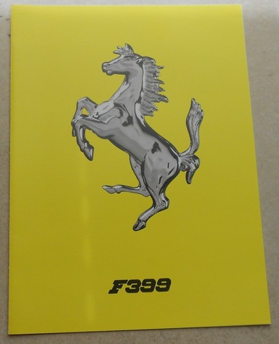 Ferrari f399 folder brochure - ferrari,