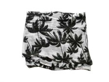 Sciarpa bianca e nera seta e