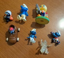 Titti puffi Grandepuffo Smurf Kombattini Exogini Brillantinato Calmiero Gadget