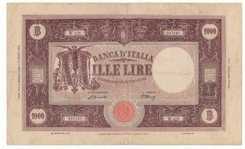 1000 lire grande - lire, (