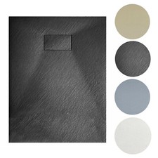 Piatto doccia effetto pietra ardesia resina SMC 70 80 90 100 120 140 150 160 180