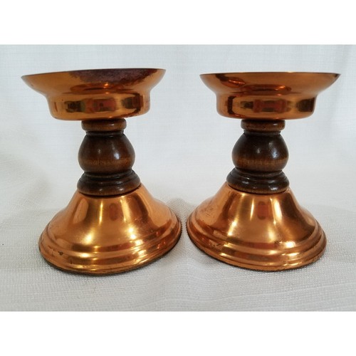 Portacandele rame legno - e,