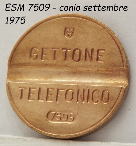1975 gettone telefonico esm - 1975,