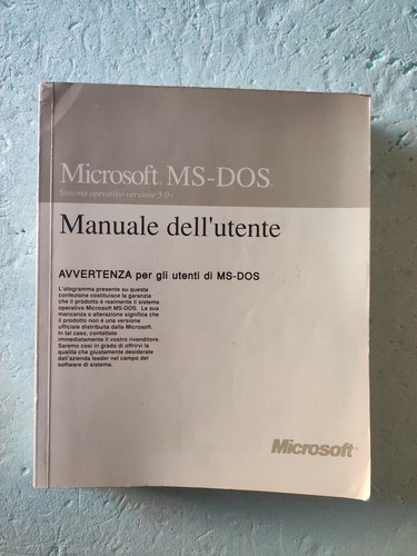 Microsoft dos manuale - microsoft,
