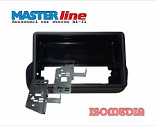 MASCHERINA AUTORADIO DUE DIN EURO E CHINA PER FIAT PANDA DAL 2012 KIT CON STAFFE