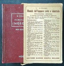 MANUALE DELL'INGEGNERE 80' EDIZIONE COLOMBO GIUSEPPE HOEPLI 1962 