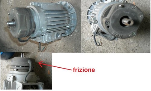 Motore elettrico con frizione - con,
