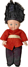 Bambola cappello pelliccia 7"