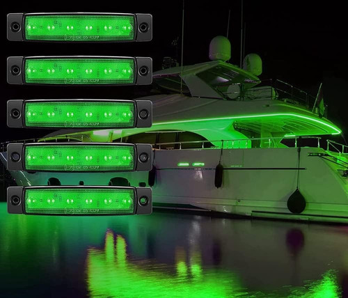 Luci imbarcazione led verde - 5,