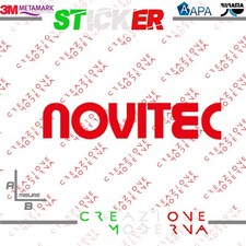 ADESIVO STICKER LOGO NOVITEC MISURE PERSONALIZZATE