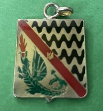 DISTINTIVO STEMMA METALLO VIGILI DEL FUOCO POMPIERI - SPILLA MILITARE ESERCITO