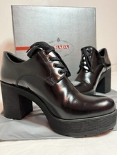 Mocassini donna Prada tacco a