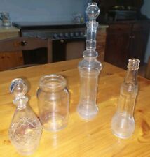 Lotto Bottiglie Vetro Antiche 1920/30 Liquore Rosolio Confetture Distillati