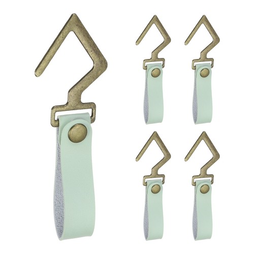 5pcs leather hooks straps - leather, hooks,