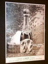 Pubblicità d'epoca dei primi del '900 Profumo Bain de Champagne + Olio Mobiloil