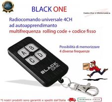 TELECOMANDO ROLLING CODE SOMMER / APERTO 433-868Mhz GBS BLACK ONE SUPER SLIM