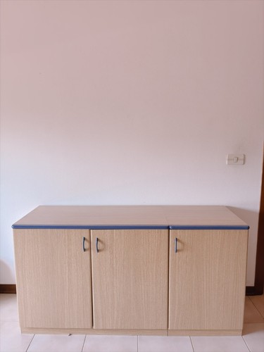 Credenza bassa beige legno - credenza,