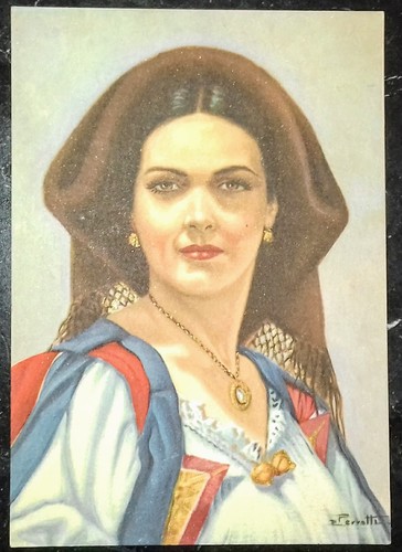 Cartolina costumi sardi - sardi,