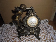 Porta orologio porte montre da tasca in bronzo del 800 putto angelo.