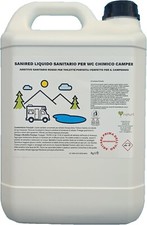 5 KG Sanired - Liquido Sanitario per WC Chimico Camper e Toilette Portatile