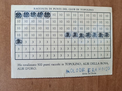 Club topolino cartolina - club,