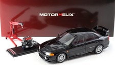 Elica motore 1:18 Mitsubishi Lancer EVO 4 IV pirenesia nera 1999 con motore M8400