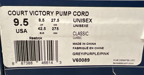 Reebok court victory pump - reebok,