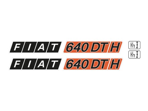 Kit adesivi trattore fiat 640 - adesivi,