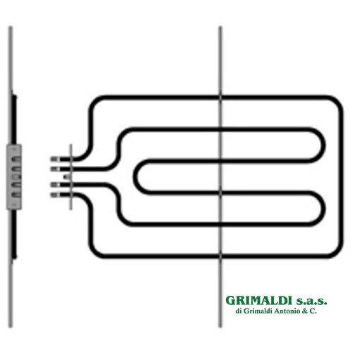 Resistenza doppia 1800 800w - resistenza, 1800/800w
