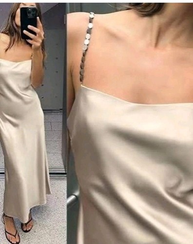 Abito midi slip zara - slip, nuovo