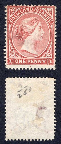 Falkland sg7 pale claret - 1d,