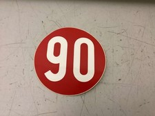 adesivo vintage velocità 90 km/h auto moto autocarro camion  