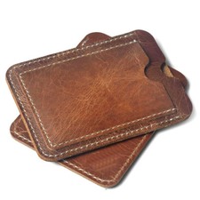 Credito Clip Porta Carte Banconote Portafoglio Ferma Soldi VERA Pelle bz