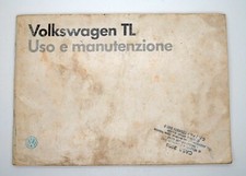 VOLKSWAGEN TL 1986 LIBRETTO USO MANUTENZIONE ISTRUZIONE MANUALE ORIGINALE