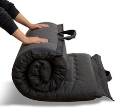 Materasso Futon Pieghevole Portatile, in Tessuto Ipoallergenico E Memory Foam, C