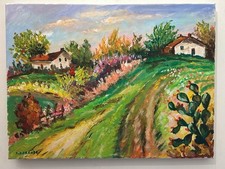 Dipinto Olio su Tela 30X40 cm Quadro firmato Di Grande+certificato