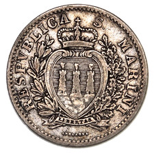 SAN MARINO 1 Lira 1906-R
