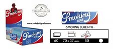 CARTINE SMOKING BLU REGULAR TRASPARENTI CORTE 50 LIBRETTI singole     FREE SHIPP
